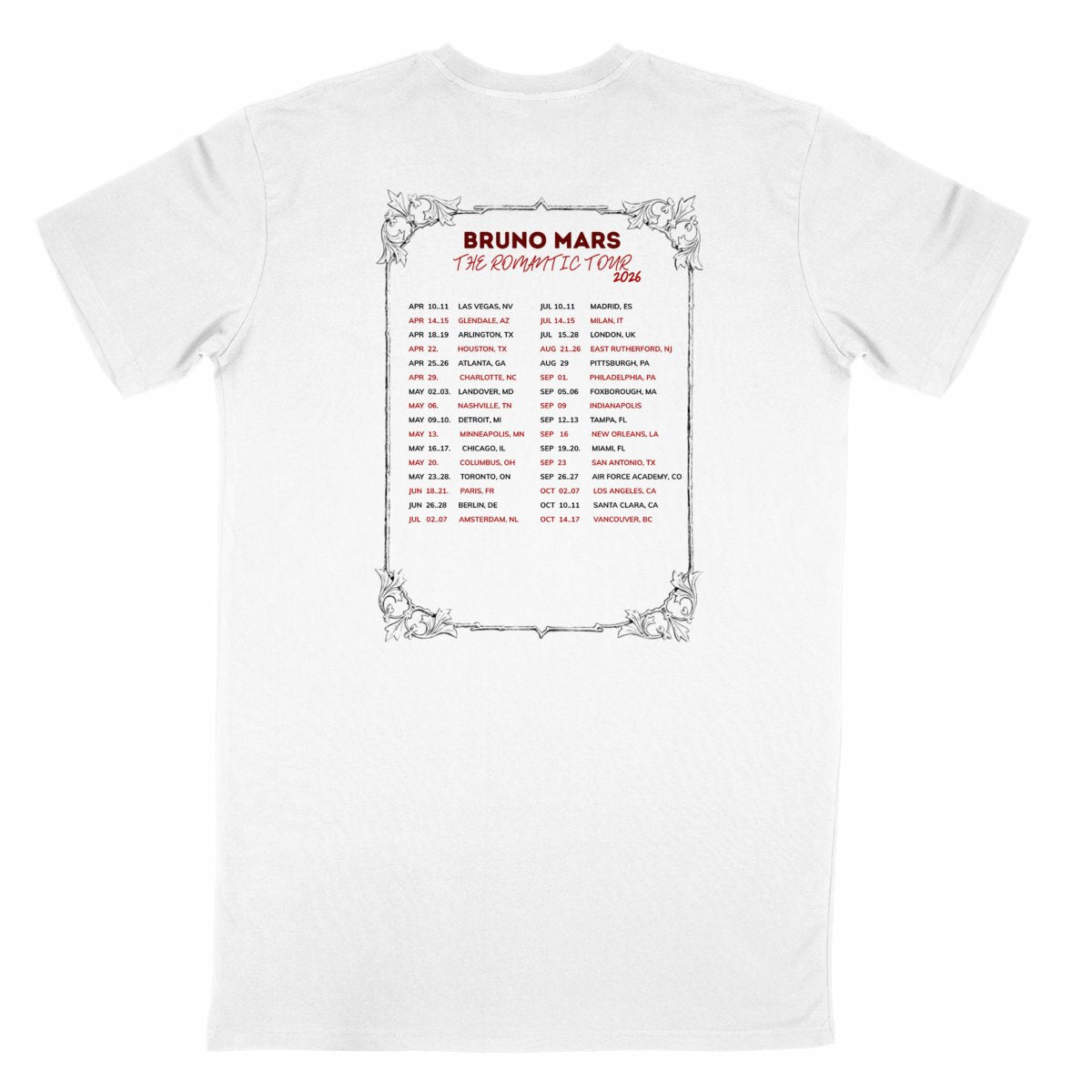 T-shirt - The Romantic  - dos_blanc