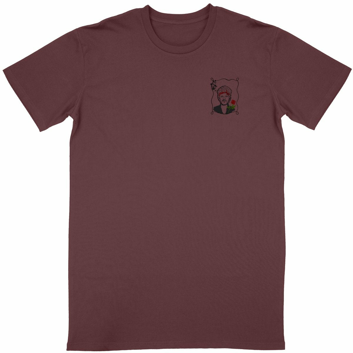 T-shirt - The Romantic  - face_bordeaux